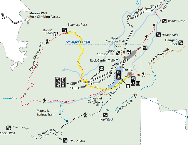Hang Rock State Park Map